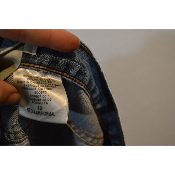 Gap 1969 Jeans Long and Lean Size 12 Womens Blue Boot Cut Casual - Picture 10 of 12